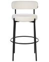 Set of 2 Boucle Bar Chairs White ALLISON_915904