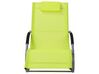 Chaise longue à bascule vert citron CARANO_751535