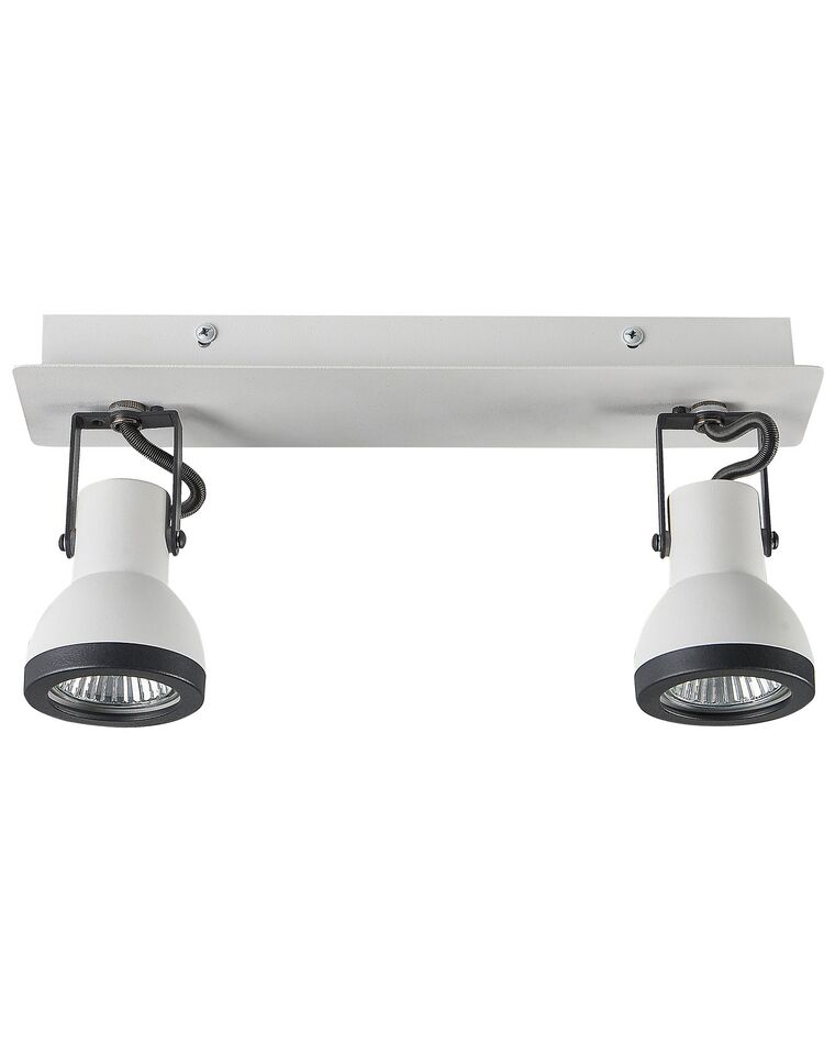Set di 2 lampade da soffitto metallo bianco/nero BARO_828860