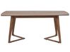 Jedálenský stôl 180 x 90 cm tmavé drevo HUXTER_785772