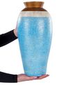 Dekoratívna terakotová váza 42 cm modrá PLATEJE_850857