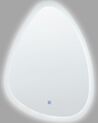Spejl LED ø 78 cm sølv BETHUNE_844390