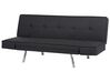 Tapicerowana sofa rozkładana czarna BRISTOL_905025