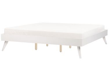 EU Super King Size Bed White BERRIC