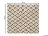 Teppich beige / schwarz 200 x 200 cm geometrisches Muster Kurzflor MIDYAT _757735