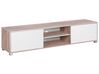 TV Stand Light Wood with White LINCOLN_757007