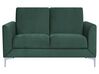 Sofa Set Samtstoff grün 6-Sitzer FENES_767958