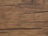 Eettafel staal donkerhout 150 x 90 cm LAREDO_690188
