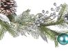 Weihnachtsgirlande grün / silber mit Schnee bestreut 150 cm LLEIDA_832545