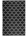 Outdoor Teppich schwarz-weiß 160 x 230 cm zweiseitig Kurzflor ALADANA_733698