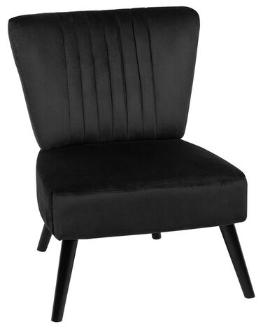 Sessel Samtstoff schwarz VAASA