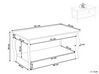 Coffee Table with Shelf White HARTFORD_848740