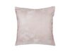 Set of 2 Studded Cushions Feather Motif 45 x 45 cm Pink SILENE_769508