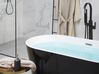 Badewanne freistehend schwarz-weiß oval 150 x 75 cm HAVANA_812189