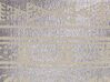 Dekokissen geometrisches Muster Baumwolle silber 50 x 50 cm OUJDA_831083