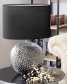 Lámpara de mesa de cerámica negro/plateado 51 cm NASVA_853966