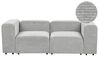 2-Sitzer Sofa Cord grau FALSTERBO_916181