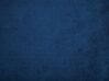 Polsterbett Samtstoff dunkelblau Lattenrost 160 x 200 cm FITOU_710107