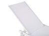 Chaise longue en aluminium avec revêtement blanc PORTOFINO_803877