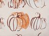 Cojín de terciopelo beige/blanco/naranja 45 x 45 cm CUCURBITA_830067