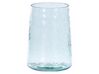 Set of 2 Clear Glass Decorative Vases 25/17 cm KULCHE_824923