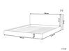 EU Super King Size Bed Frame Cover Beige for Bed FITOU _752809