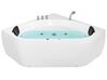 Whirlpool Corner Bath with LED 1400 x 1400 mm White MEVES_870353