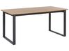 Spisebord 160x80 cm Mørktræ/Sort BERLIN_776009