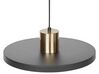 Metal Pendant Lamp Black BOGAN_868557