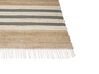Teppich Jute beige / grau 160 x 230 cm Streifenmuster Kurzflor zweiseitig MIRZA_847310