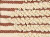 Decorazione da parete lana rosso scuro e beige chiaro 43 x 75 cm SABO_847623