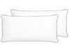 Set of 2 Microfibre Bed Low Profile Pillows 40 x 80 cm PELISTER_808517
