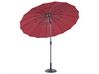 Parasol de jardín ⌀ 2.55 m rouge foncé BAIA_829152