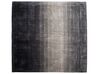 Viskózový koberec 200 x 200 cm čierna/sivá ERCIS_710170
