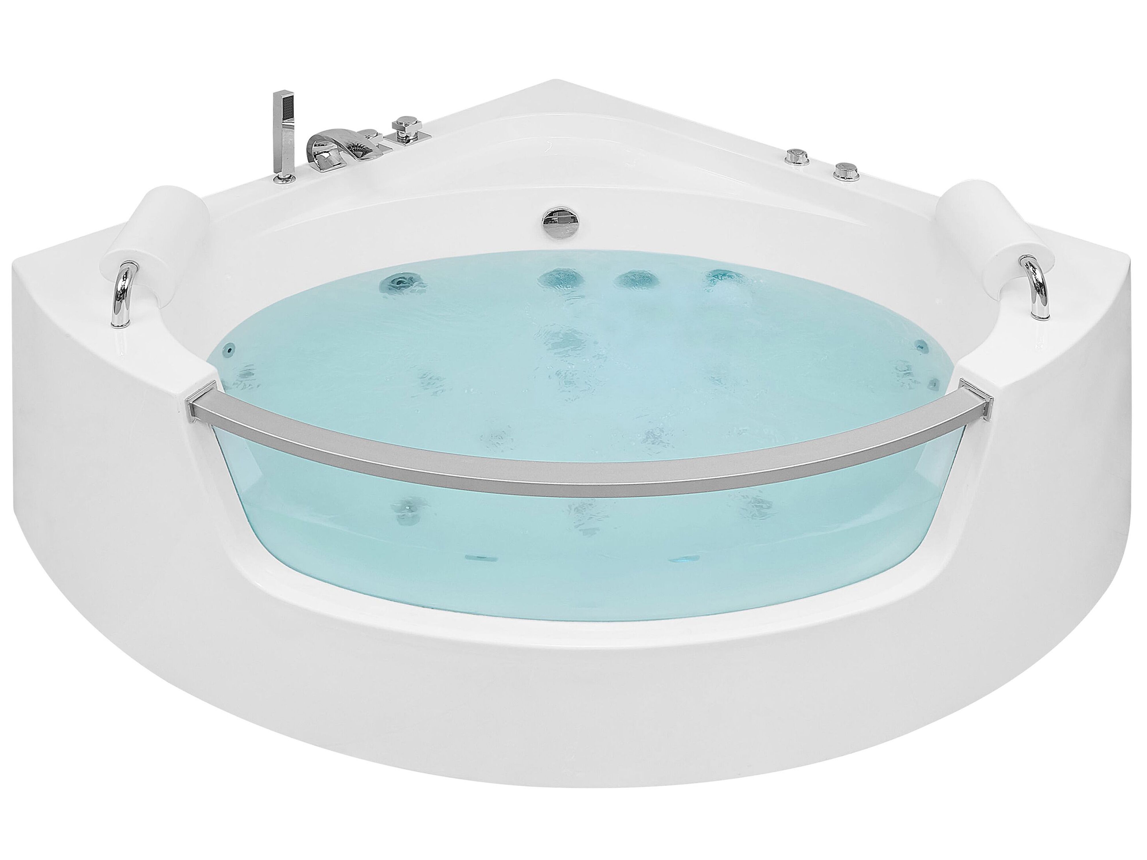 plug Koe wortel Hoekbad whirlpool LED wit 150 cm MANGLE | ✓ Gratis Levering