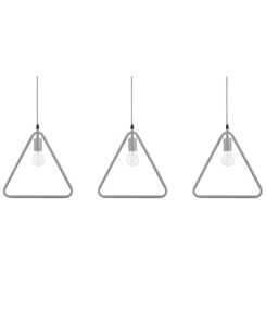 Riippuvalaisin metalli harmaa 3 kpl JURUENA Riippuvalaisin metalli harmaa 3 kpl JURUENA