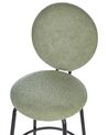 Set of 2 Boucle Bar Chairs Light Green EMERY_913952