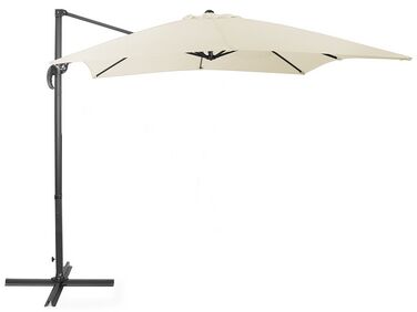 Riippuva aurinkovarjo vaalea beige 250 x 250 cm MONZA