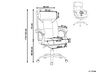 Cadeira de escritório em pele sintética castanha LUXURY_744094