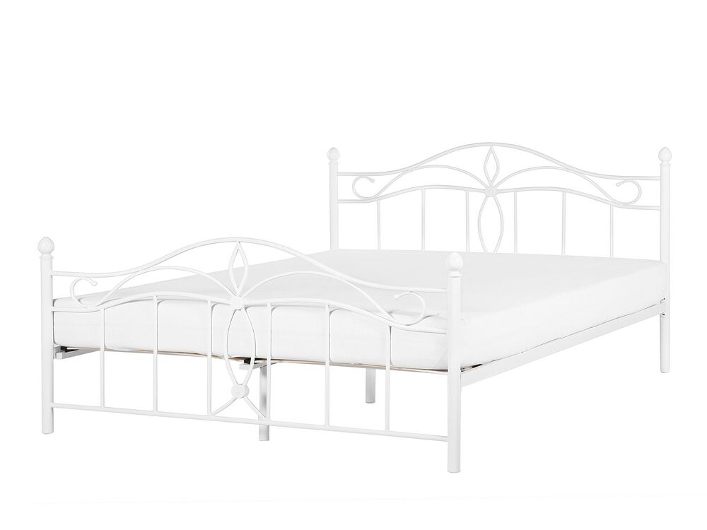 Metallbett Weiss Lattenrost 180 X 200 Cm Antlia Beliani Ch Preise vergleichen und bequem online bestellen! bett antlia 180x200 weiss ch