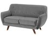 2 Seater Velvet Sofa Grey BODO_738242