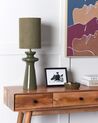 Faux Suede Table Lamp Green OTEROS_906279
