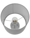Tischlampe Glas transparent / grau 44 cm Trommelform DEVOLL _741410