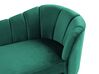 Chaise longue de terciopelo verde esmeralda/dorado derecho ALLIER_872813