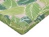 Set of 8 Outdoor Seat Pad Cushions Leaf Pattern Green SASSARI_774882