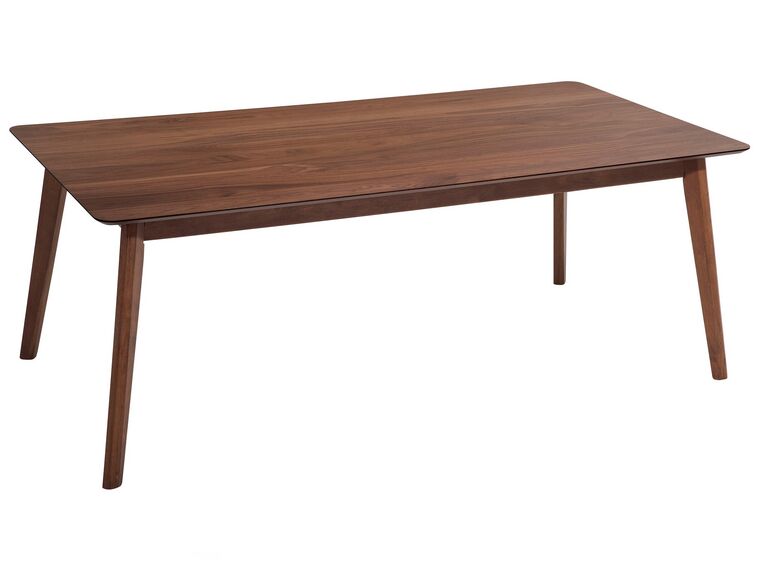 	Mesa de comedor madera oscura 200 x 100 cm MADOX_211825