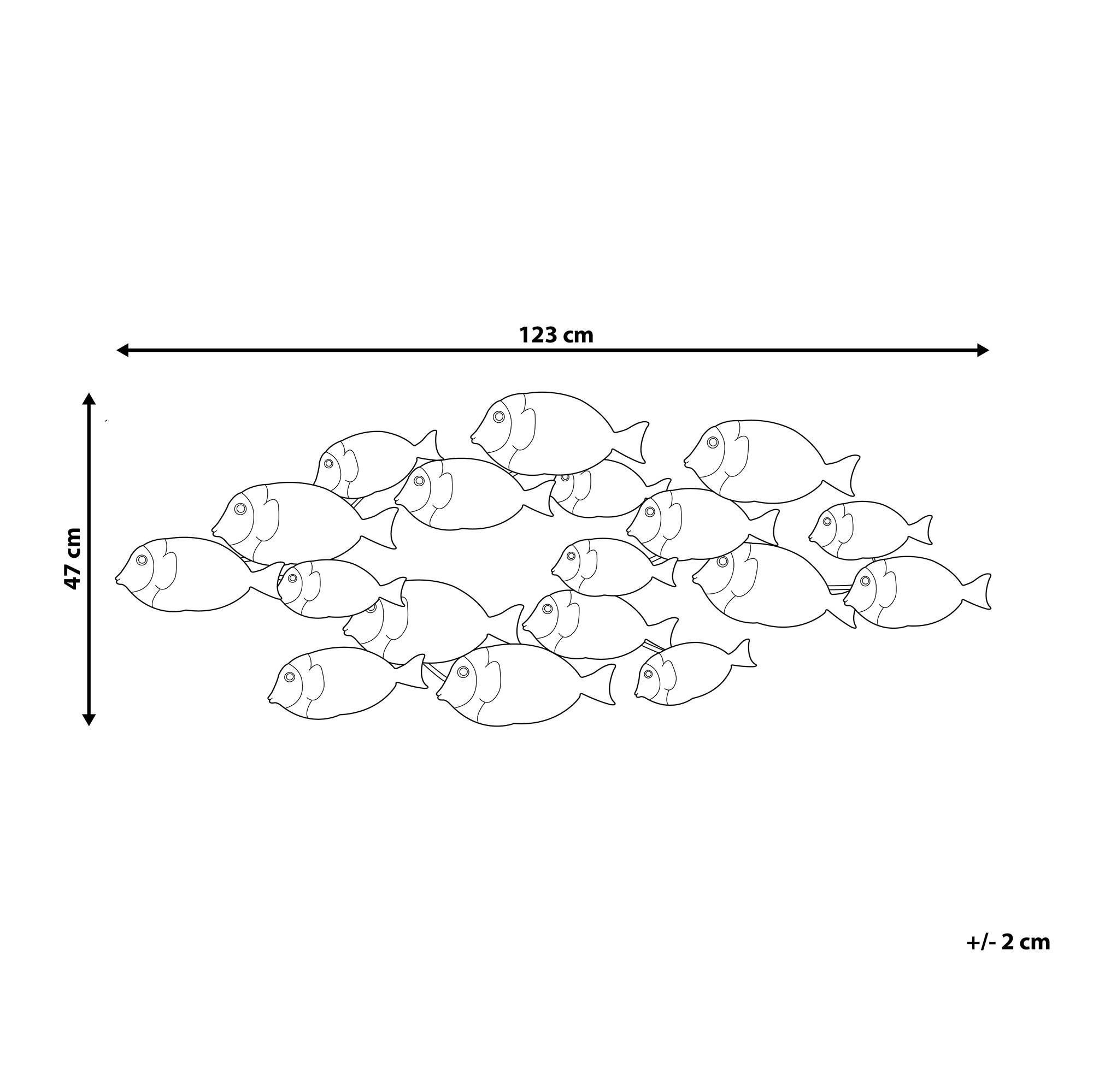 Dekoracja ścienna wielokolorowa FERMIUM