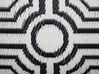 Outdoor Teppich schwarz 90 x 180 cm geometrisches Muster zweiseitig Kurzflor BIDAR_734129