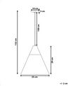 Lampe suspension en aluminium blanc ALBANO_779659