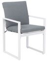 Lot de 4 chaises de jardin grises PANCOLE_739013